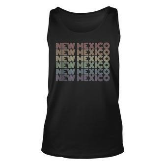 Retro New Mexico Gay Pride Lgbt Us State Unisex Tank Top | Mazezy