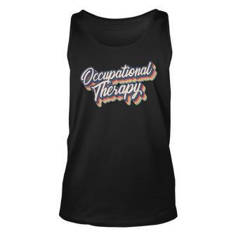 Retro Occupational Therapy Ot Occupational Therapist Unisex Tank Top - Seseable