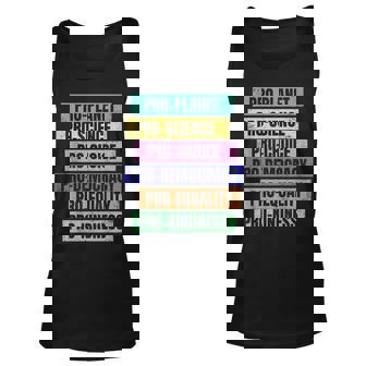 Retro Pro-Planet Pro-Science Pro-Democracy Tank Top - Thegiftio