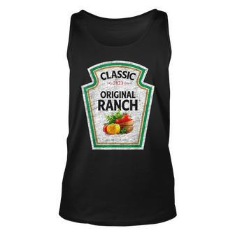 Retro Ranch Sauce Green Salad Dressing Halloween Costume Tank Top - Seseable