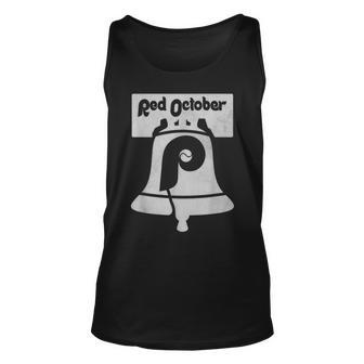 Retro Red October Philly Philadelphia Vintage Ring The Bell Tank Top | Mazezy
