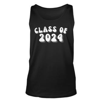 Retro Senior 2024 Class Of 2024 Graduation High School Grad Unisex Tank Top