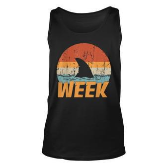 Retro Shark Lover Ocean Gifts For Shark Lovers Funny Gifts Unisex Tank Top | Mazezy