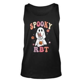 Retro Spooky Rbt Behavior Technician Halloween Rbt Therapist Tank Top - Monsterry AU