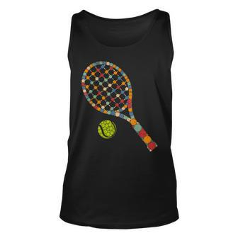 Retro Tennis Player & Ball With Polka Dots Happy Dot Day Boy Tank Top - Monsterry