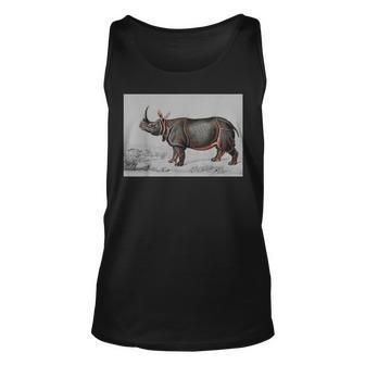 Rhino Indian Rhinoceros Rhino Lover Safari Rhinoceros Unisex Tank Top | Mazezy
