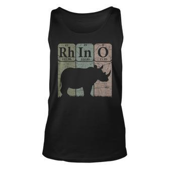 Rhino Periodic Table Elements Rhino Lover Rhinoceros Retro Tank Top - Monsterry CA