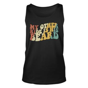 My Other Ride Is His Beard Motorcycle Biker Tank Top - Monsterry