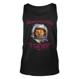 Roaring Kitty Astronaut To The Moon Unisex Tank Top - Monsterry