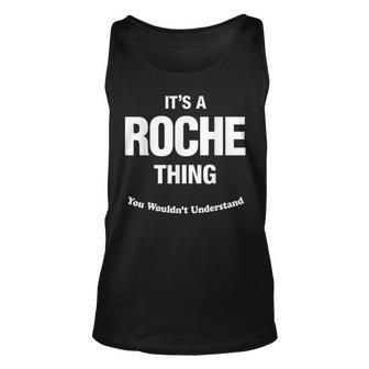 Roche Thing Last Name Surname Last Name Tank Top | Mazezy