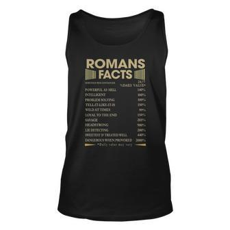 Romans Name Gift Romans Facts Unisex Tank Top - Seseable