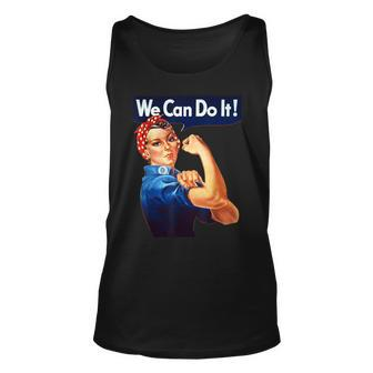 Rosie The Riveter Poster We Can Do It Feminist Retro Tank Top - Seseable