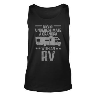 Rv Motorhome Camper Never Underestimate A Grandpa Tank Top | Mazezy