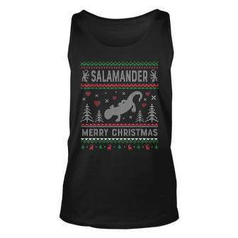 Salamander Ugly Christmas Sweater Style Tank Top - Monsterry CA
