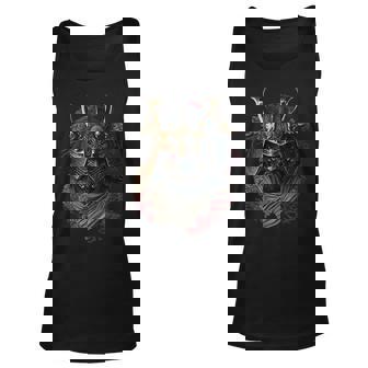 Samurai Helmet Warrior Bushido Oni Mask Japanese Culture Tank Top - Seseable