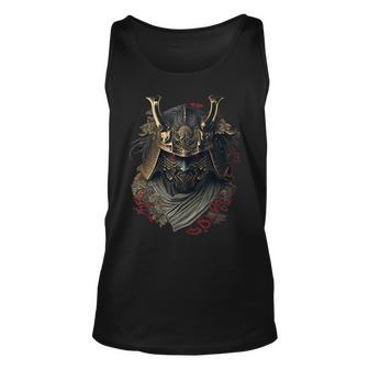 Samurai Helmet Warrior Bushido Oni Mask Japanese Culture Tank Top - Seseable