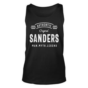 Sanders Name Gift Authentic Sanders Unisex Tank Top - Seseable