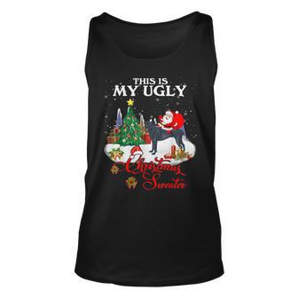Santa Riding Cane Corso This Is My Ugly Christmas Sweater Tank Top - Monsterry