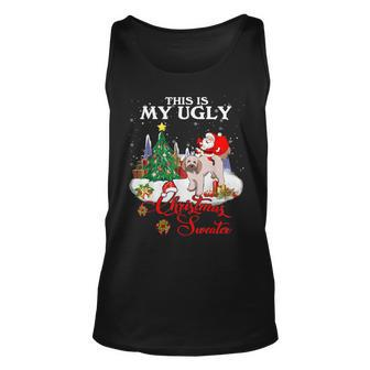 Santa Riding Cockapoo This Is My Ugly Christmas Sweater Tank Top - Monsterry CA