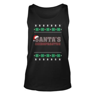 Santa's Chiropractor Ugly Christmas Sweater Tank Top - Monsterry AU