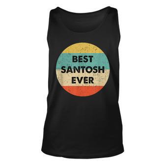 Santosh Name Unisex Tank Top - Thegiftio UK
