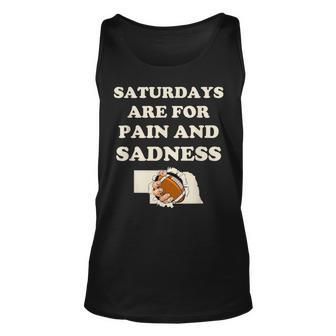Saturdays Are For Pain And Sadness Football Tank Top - Thegiftio UK