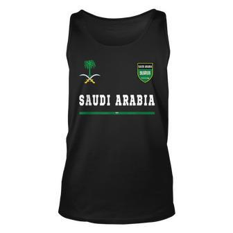 Saudi Arabia SportSoccer Jersey Flag Football Unisex Tank Top | Mazezy UK