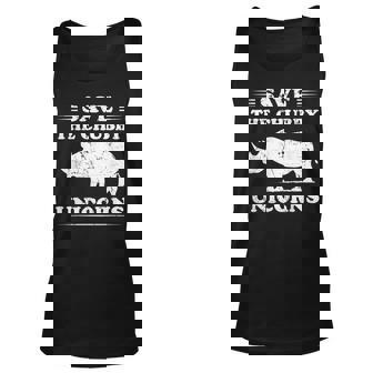 Save The Chubby Unicorns Unicorn Quote Unicorn Tank Top | Mazezy