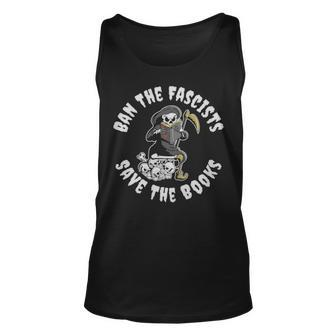 Save The Books Funny Librarian Gift - Save The Books Funny Librarian Gift Unisex Tank Top - Monsterry UK