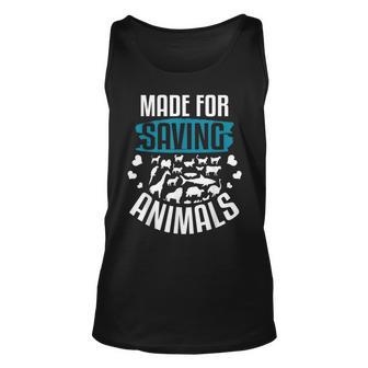 Saving Animals Animal Saver Quote Animal Lover Gift Unisex Tank Top - Thegiftio UK