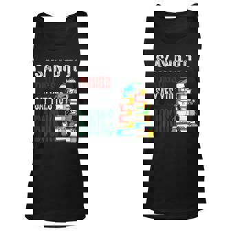 Say No To Drugs Say Yes To Books Anti Drug Red Ribbon Week Tank Top - Thegiftio