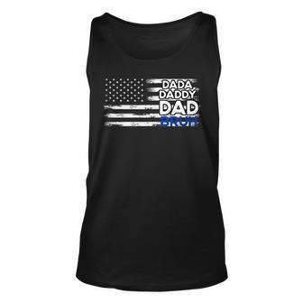Saying Usa American Flag Dada Daddy Bruh Fathers Day D Tank Top | Mazezy AU