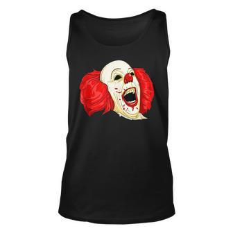 Scary Clown Famous Horror Gift Unisex Tank Top | Mazezy