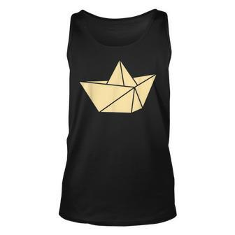 Scary Paper Toy Boat T Unisex Tank Top | Mazezy