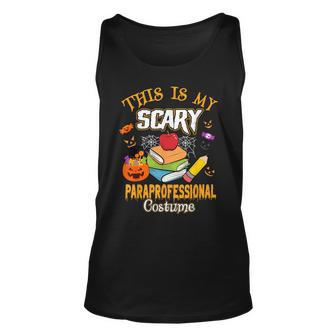 This Is My Scary Paraprofessional Costume Halloween Tank Top - Thegiftio UK