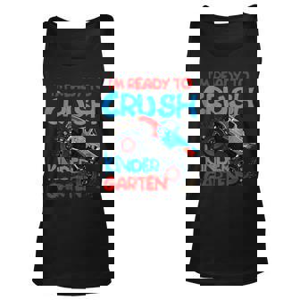 Back To School Boys First Day Of Kindergarten Monster Truck Tank Top | Mazezy