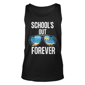 Schools Out Forever Senior 2021 Last Day Of School Unisex Tank Top | Mazezy