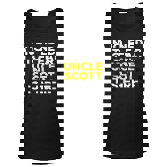 Scott Funny Uncle Gift Family Graphic Name Gift For Mens Unisex Tank Top | Mazezy