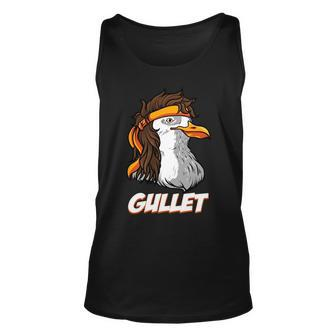 Seagul With A Mullet Gullet- Funny Redneck Mullet Pride Unisex Tank Top | Mazezy