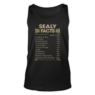Sealy Name Gift Sealy Facts Unisex Tank Top - Seseable