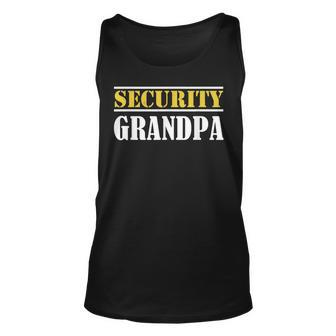 Security Grandpa Team Protection Officer Guard Granddad Unisex Tank Top | Mazezy