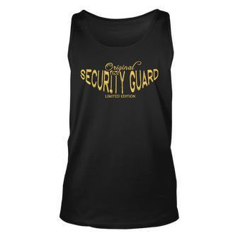 Security Guard Funny Job Title Worker Funny Security Guard Unisex Tank Top | Mazezy