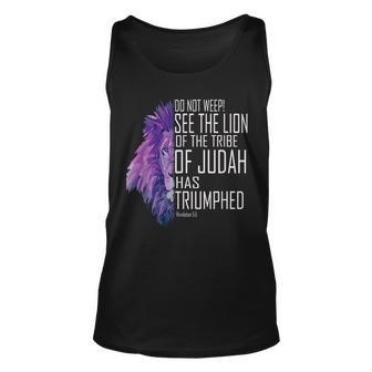See The Lion Of The Tribe Of Judah Has Triumphed Unisex Tank Top | Mazezy