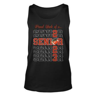 Senior 2023 Football Uncle Gift Class Of 2023 Proud Uncle Unisex Tank Top | Mazezy
