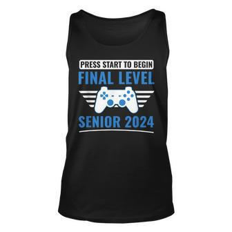 Senior 2024 Gamer Video Games Final Level Games Tank Top | Mazezy