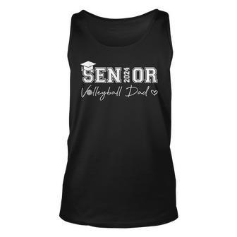 Senior 2024 Proud Volleyball Dad Of A Class Of 2024 Graduate Unisex Tank Top - Monsterry UK