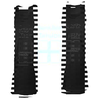 Sensible Cube Tension Merch Unisex Tank Top | Mazezy