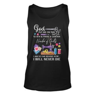 Sewing Funny Quilting Quotes Sewing Lover Unisex Tank Top | Mazezy