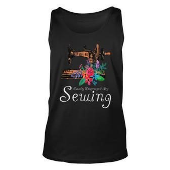 Sewing Novelty Saying T - Cute Sewer Quote Gift Unisex Tank Top | Mazezy