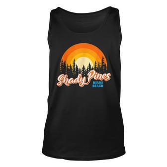 Shady Pines Miami Beach Florida Beach Summer Vacation Florida & Merchandise Tank Top | Mazezy